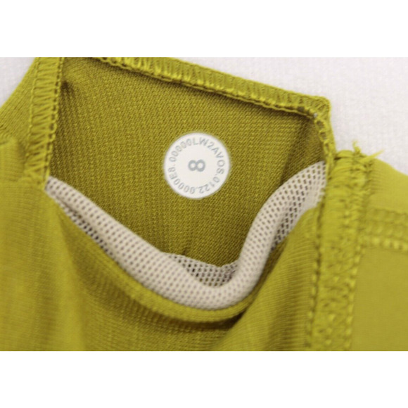 Lululemon Women's Bring The Energy Sport Bra Strappy Cross Back Wasabi Green 8 - Picture 5 of 5